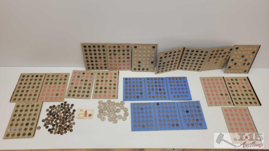 Over 400 Lincoln Pennies and (26) Kennedy Half Dollars