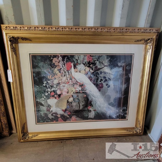 (2) large artwork Pieces