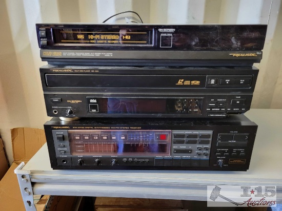 Vintage Realistic Home Theater Equipment