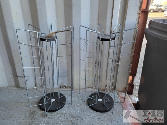 2 CD/DVD Rotating Racks