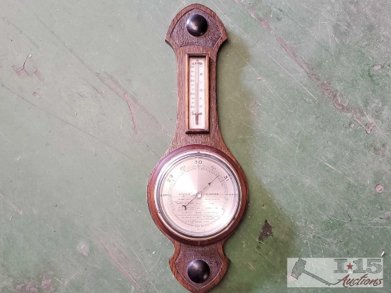 Vintage Stormguide Banjo Barometer
