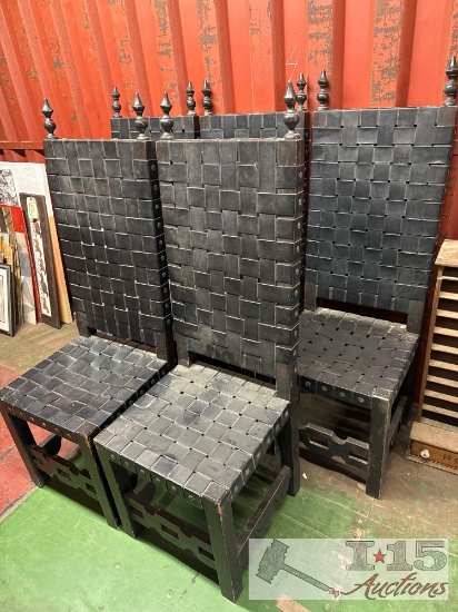 5 Gothic Throne Chairs