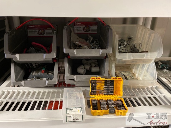 (7) Stackable Click Bins & Parts