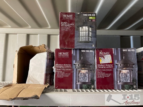 (4) Medium Exterior Hanging Lanterns