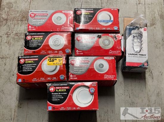 (7) LED Lights & (1) Security Lights