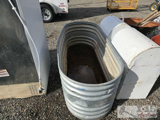 Farmaster Galvanized Round End Water Trough