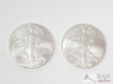 (2) 2011 Walking Liberty Half Dollars
