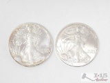 (2) 1987-2011 Walking Liberty Half Dollars