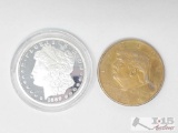 Morgan Silver Dollar & Donald Trump Liberty Coin