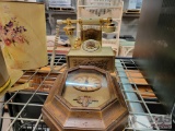 Wooden Clock and Rotary Telephone