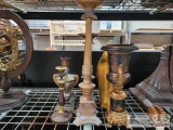 5 Decorative Candle Holders and 2 Vases