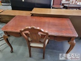 Wooden Desk and Chair