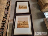 2Pcs Framed St John Limited Edition Signed Art Prints