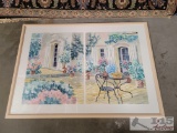 2Pcs Tiffany Tabler Artwork Framed Together