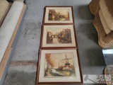 3Pcs Framed Artwork