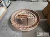 Framed Circular Mirror