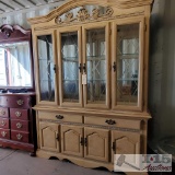 Fairmont Designs China hutch with glass shelves