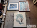 (3) Framed Artwork Pieces
