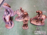 4 Cowboy and Indian Figurines