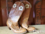 Womens Cowboy Boots with Flower Designs
