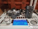 Canon Camera, Lens Cleabing Tissue, Lenses and Albinar-ADG