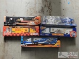 (6) Model Nascar Trailer Rigs