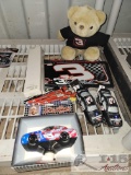 Dale Earnhardt & Jr Pens, Stuffed Cars & License Plate