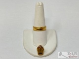 10k Gold Wedding band and Sears Pin, 5g