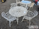 Metal Picnic Table with Chairs