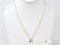 14k Gold Dolphin Necklace, 4.7g