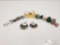 13 Sterling Silver Rings, and Earrings, 68.9g