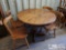 Wooden Table With 4 Wooden Chairs