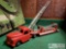 Vintage Structo SFD Fire Ladder Truck and Trailer