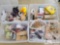 4 Totes of Stuffed Decorations, Flameless Candles, Wall Decor and More