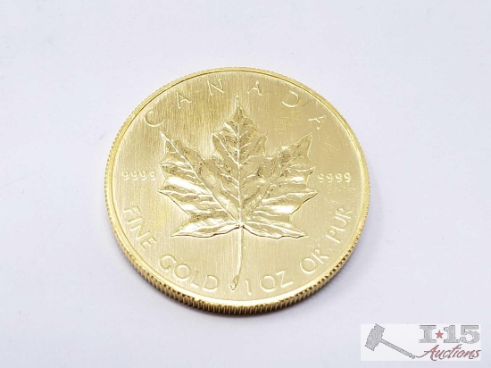1 Oz Canadian Maple Leaf .9999 1984 Gold Coin