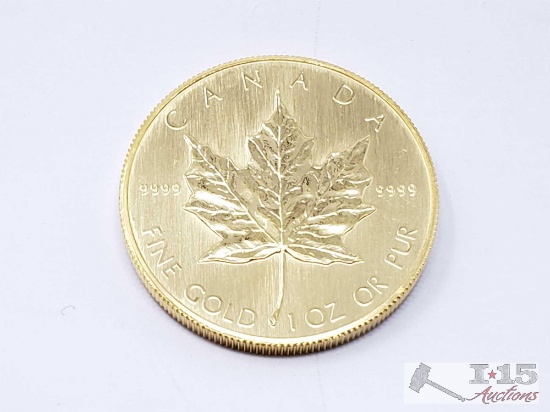 1 Oz Canadian Maple Leaf .9999 Gold Coin