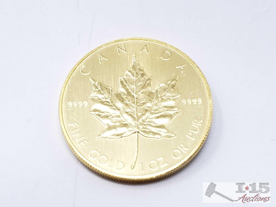 1 Oz Canadian Maple Leaf .9999 Gold Coin
