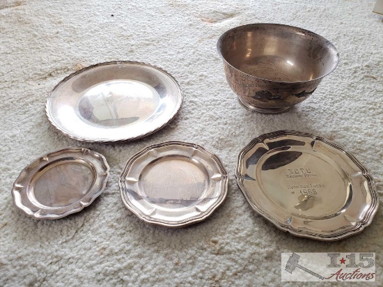 Sterling Silver Trophies and Trays