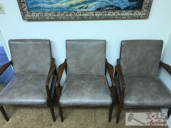 Three Gold Desk & Safe Co. Chairs