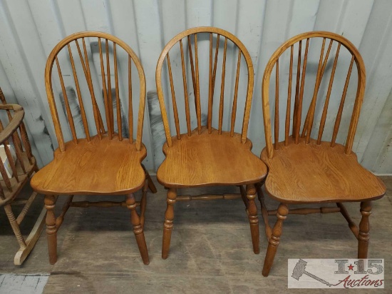 3 Wooden Chairs