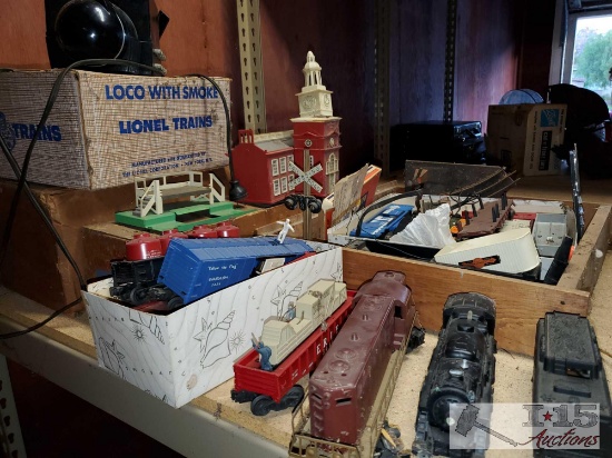Lionel G-Scale Model Train Cars, Transfomer, Tracks and More
