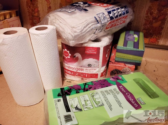 Toilet Paper, Terry Towels, Knee Cushions and More