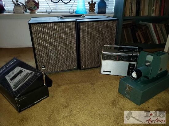 Record Player, Program Recorder, Projector, And Radio