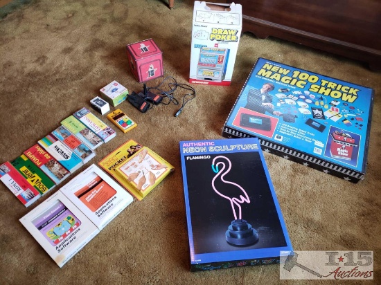 Color Slides, Computer Games, Draw Poker, Magic Show Kit, And More