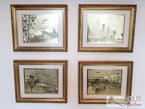 Framed George Akimoto Artwork