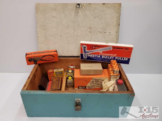Wooden Chest Full Of Gun Supplies
