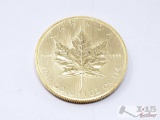 1 Oz Canadian Maple Leaf .9999 Gold Coin