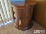 Round Wooden Cabinet