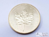 1 Oz Canadian Maple Leaf .9999 Gold Coin