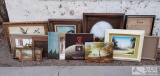 12 Pieces Of Framed Artwork, 3 Records